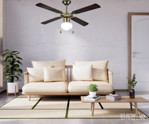 Вентилатор 42''  таванен, 60W осветление, 1бр крушки, снимка 3 - Други стоки за дома - 52100151