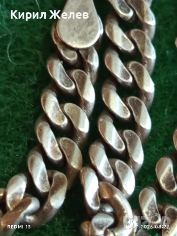 Сребърна гривна плетка тип КУБИНСКА класически и елегантен дизайн 16231, снимка 9 - Гривни - 53015242