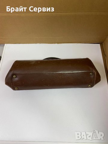 Стара кожена докторска чанта, снимка 4 - Антикварни и старинни предмети - 51394983