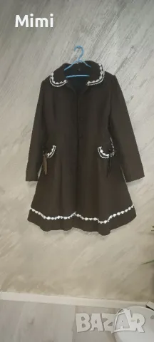 дизайнерско палто плаващ размер, снимка 5 - Палта, манта - 48067152