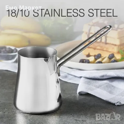 Елегантен дизайн джезве за кафе от висококачествена неръждаема стомана, снимка 3 - Други - 48917022