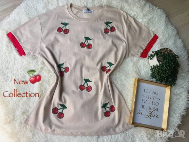 памучни дамски тениски , снимка 5 - Тениски - 50342355