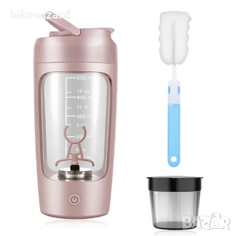 WIYETY Електрически шейкър с отделение за суха смес 650ML USB-C Презареждащ се НОВ