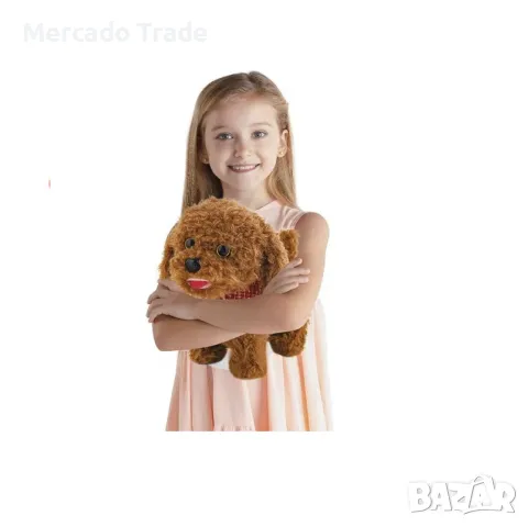 Механично куче Mercado Trade, Пудел, С движение, звук и дистанционно, Кафяв, снимка 2 - Образователни игри - 48286820