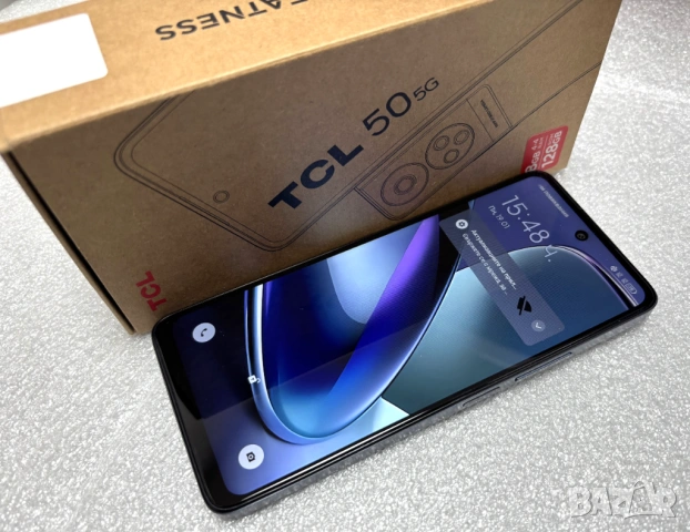 КАТО НОВ! Смартфон TCL 50 5G, 4 GB+4GB RAM, 128GB, Space Gray, снимка 11 - Други - 53160170