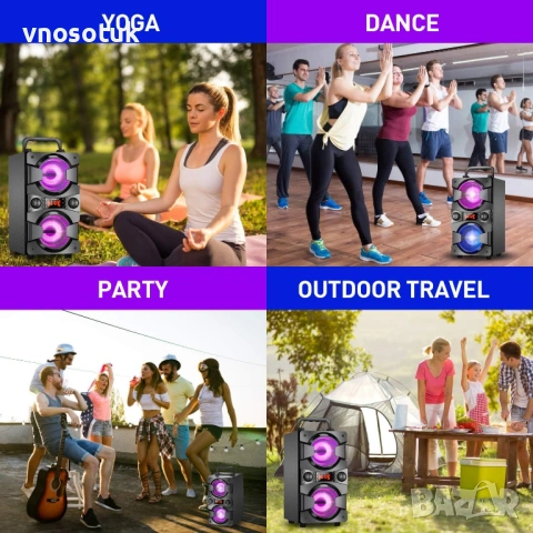 BLUETOOTH Караоке Колона с микрофон и дистанционно , безжична BLUETOOTH Караоке Колона с микрофон и , снимка 4 - Тонколони - 54057515