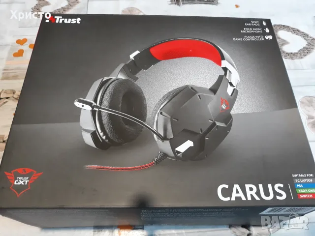 Геймърски слушалки Trust GXT 322 Carus Gaming Headphones, снимка 2 - Слушалки за компютър - 55756052
