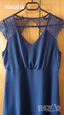 Нежна рокля цвят тъмно синьо-"SisterS", снимка 2 - Рокли - 42055566