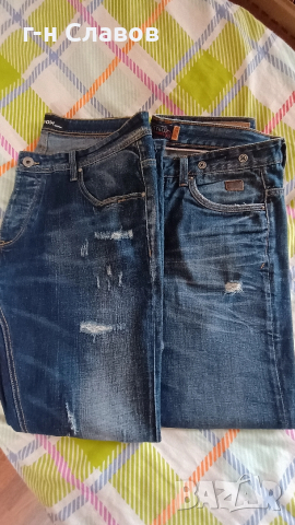 Дънки ALCOTT&CO / LEOX DENIM мъжки 2 броя, размер 36, снимка 18 - Дънки - 52689847