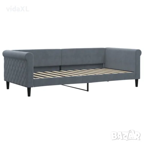 vidaXL Дневно легло с уширение и чекмеджета, без матрак, 90x200 см, снимка 6 - Спални и легла - 56146778