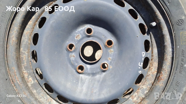 Желязна Джанта 15 цола 5x112 VW Passat 5.5 / Фолксваген Пасат 5.5 , снимка 10 - Гуми и джанти - 54274340