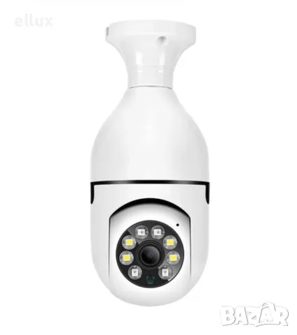 Панорамна WIFI лампа-камера за наблюдение с високо HD качество, снимка 2 - HD камери - 48216621