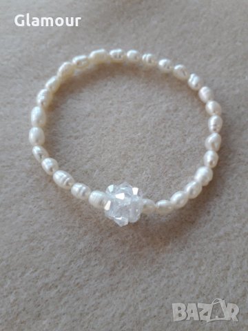 Гривна с естествени перли, снимка 2 - Гривни - 29746150