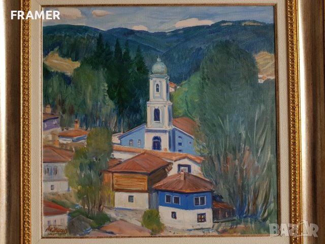 Атанас Жеков Копривщица Църквата успение Богородично 2000 година, снимка 2 - Картини - 38969237