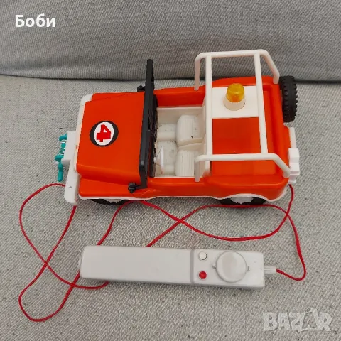 Стара Българска Соц Пластмасова Играчка Джип, снимка 10 - Колекции - 49433667