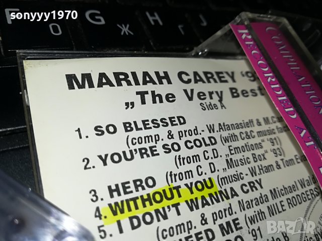 MARIAH CAREY 93/94 THE VERY BEST 1409221742, снимка 15 - Аудио касети - 38003282