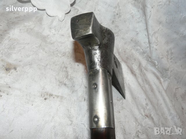  Стара германска брадва - чук , снимка 3 - Антикварни и старинни предмети - 35650902