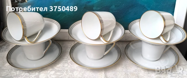 Порцеланов сервиз за кафе "Noblesse", снимка 3 - Антикварни и старинни предмети - 54248280