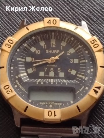 SHURP QUARTZ WATER RESISTANT 30m. МОДЕРЕН ДИЗАЙН МЪЖКИ ЧАСОВНИК ПЕРФЕКТЕН МНОГО КРАСИВ СТИЛЕН 33244, снимка 9 - Мъжки - 38713343