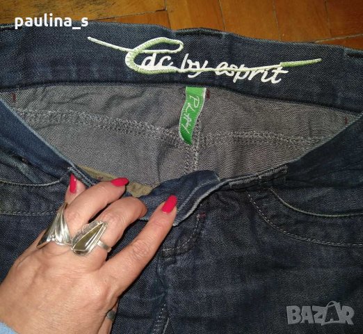 Маркови дънки с широки крачоли EDC by "Esprit"/ малък размер / за ботуши с широки крачоли , снимка 4 - Дънки - 31104253