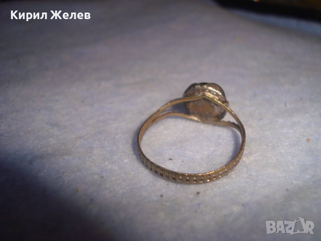 СТАР РЕТРО ВИНТИДЖ ФИН АРТ ДЕКО СТИЛ МЕСИНГОВ ПРЪСТЕН 21711, снимка 3 - Антикварни и старинни предмети - 37412654
