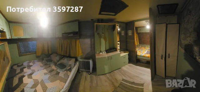 Стационарна каравана с просторна веранда - Къмпинг Созопол Еко (плаж Градина), снимка 5 - Вили - 56217352