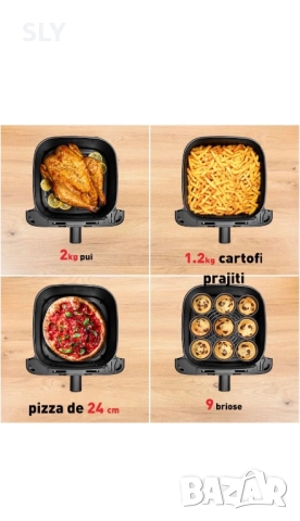 Фритюрник с горещ въздух Tefal Easy Fry Mega EY855BE0, снимка 5 - Фритюрници - 52493418