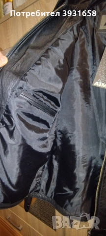 ЧИСТО НОВО!!!Мъжко кожено яке естествена кожа агнешка, снимка 3 - Якета - 53879428