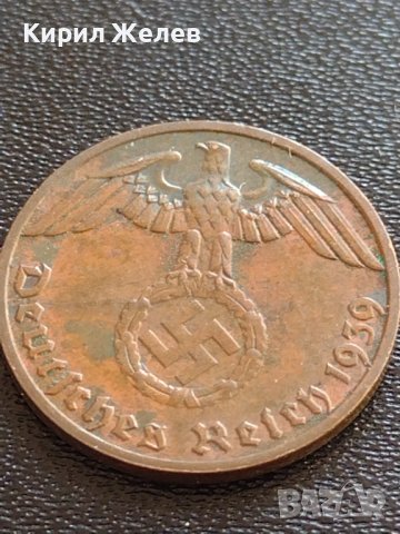 Две монети 1 райхспфенинг 1939г. / 1 райхспфенинг 1940г. Трети райх с СХВАСТИКА редки 37771, снимка 7 - Нумизматика и бонистика - 40649166