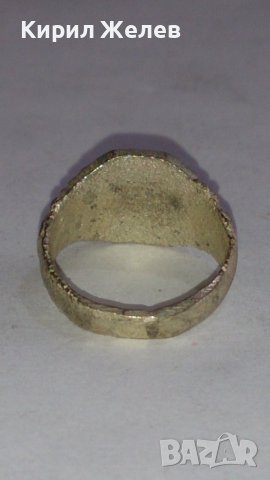 Старинен пръстен сачан орнаментиран с БУКВА Г - 67031, снимка 5 - Антикварни и старинни предмети - 28995507