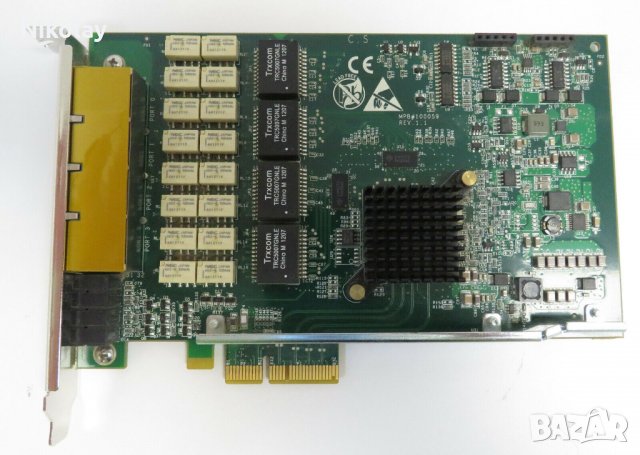 Riverbed PCIe bypass Quad-port Gigabit Network Card NIC, снимка 1 - Мрежови адаптери - 29752883