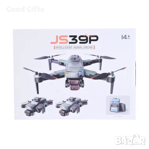 Смарт дрон с камера JS39P – WiFi управление, сгъваем дизайн, сензор за избягване на препятствия, до , снимка 2 - Друга електроника - 51251003