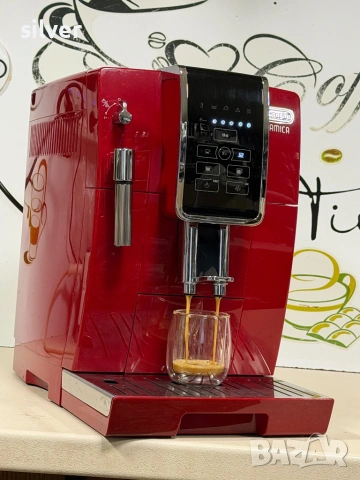 Кафемашина кафе автомат delonghi dinamica с гаранция, снимка 4 - Кафемашини - 54154168
