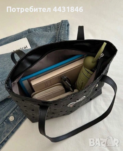 Дамска чанта с панделка, снимка 2 - Чанти - 54031842