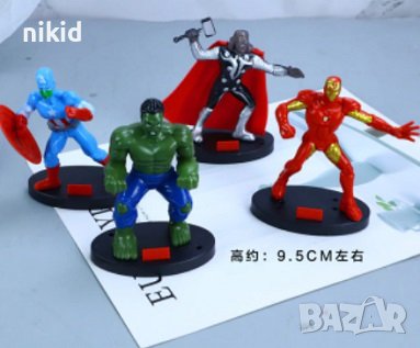 Avengers Отмъстителите герои Авенджърс Хълк Капитан Америка Айрън Мен Тор Пластмасова фигурка , снимка 5 - Фигурки - 36928295
