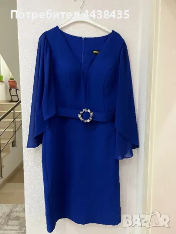 Елегантна синя рокля