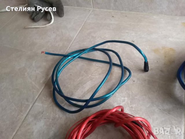 камбанки кабел за аудио звук за  усилвател за автомобил / буфер + захранващ кабел -цена15лв, моля БЕ, снимка 3 - Аксесоари и консумативи - 31373219