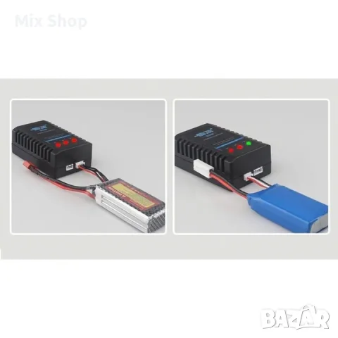 Ново Зарядно устройство B3 20W за LiPo 2S-3S, 1.6A, батерии 7, 4V-11, 1V, черно, снимка 4 - Друга електроника - 56072991