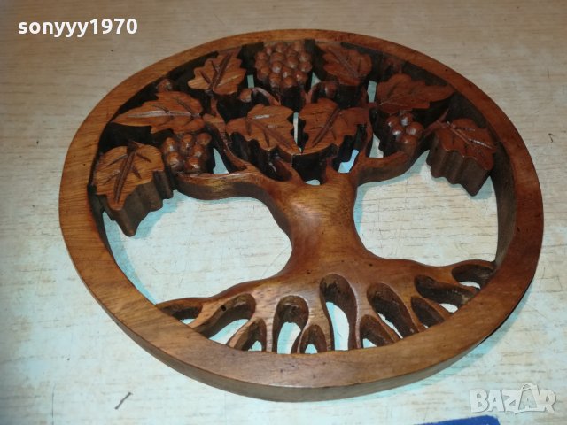 Дървото на живота - стенно пано дърворезба 0311201847, снимка 1 - Колекции - 30662682