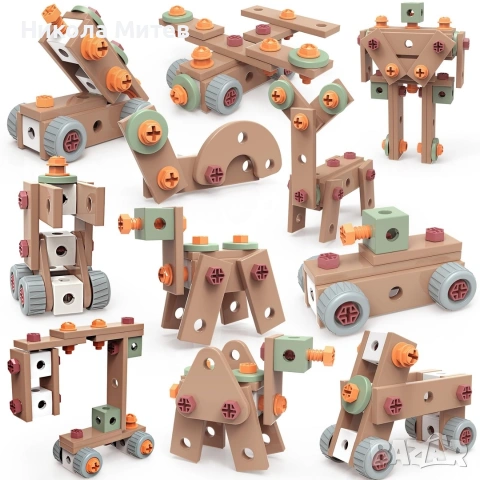 Играчка с винтоверт 216 части, снимка 4 - Електрически играчки - 53012750