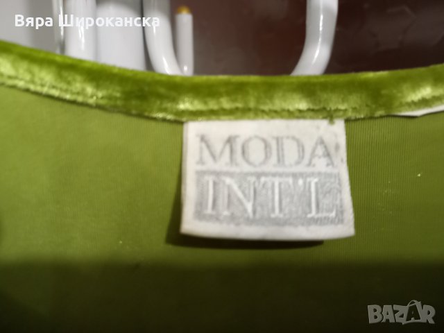Плюшена жълтозелена ярка туника. Размер: L, XL., снимка 5 - Туники - 40521958