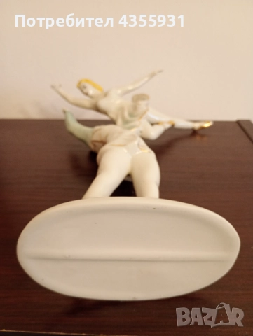 Танцьори стар български порцелан стара порцелан фигурка статуетка балерина танцьор балерина , снимка 3 - Антикварни и старинни предмети - 52022205