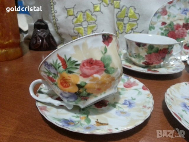 Костен порцелан чаши за чай, снимка 6 - Антикварни и старинни предмети - 42867982