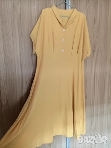 Макси жълта рокля , снимка 4 - Рокли - 54308918