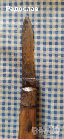 старо масивно сгъваемо ножче Велико Търново, снимка 6 - Ножове - 44611151