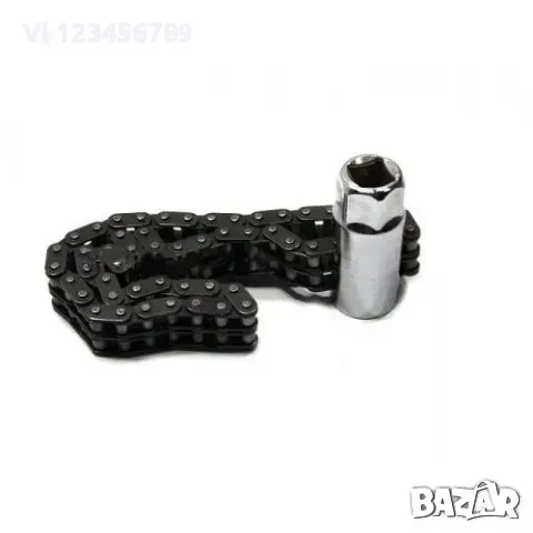 Ключ / вложка за маслен филтър с верига, Q-1/2", Hex-21mm, до Ø120mm, снимка 3 - Аксесоари и консумативи - 50772206