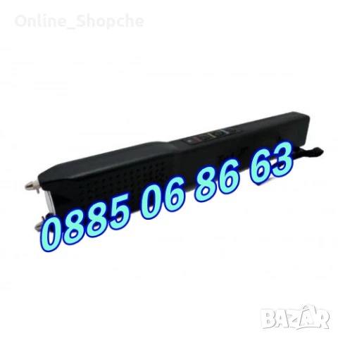 Голям Мощен електрошок WS-802 с алармен сигнал и фенер