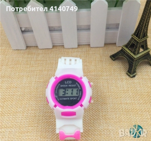 Ултра лек и мек детски ръчен часовник за момчета и момичета син или розов., снимка 2 - Детски - 53054902