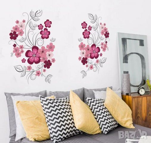 Самозалепващи стикери цветя за трапезария, спалня Декорация , снимка 4 - Картини - 33867716