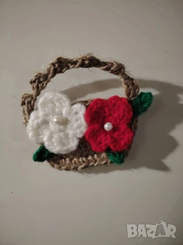Плетено цвете  , снимка 5 - Аксесоари за коса - 51173493